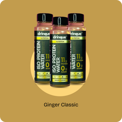 drinque™ ISO PROTEIN WATER- 11g ISOLATE PROTEIN (Ginger Classic)